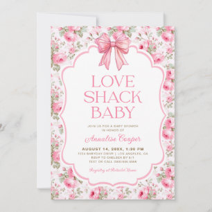 Shabby Chic Love Shack Baby Shower Invitation