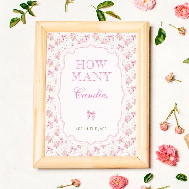 Shabby Chic Love Shack Guess How Many Candies Poster (Creator Uploaded)