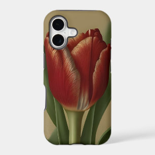 Shabby Chic Lovely Red Tulip