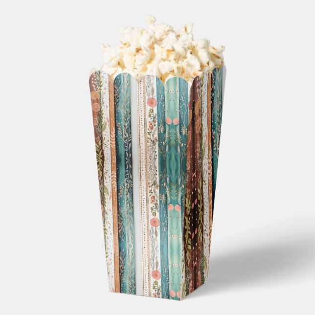 Shabby chic mixed patterns favour box (Popped)