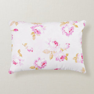 Shabby Chic Pale Pink Rose Pillow