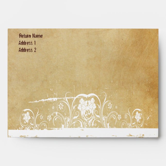 Shabby Chic Parchment Envelopes (Front)
