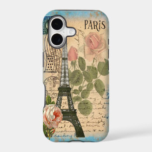 Shabby Chic Paris Eiffel Tower & Roses