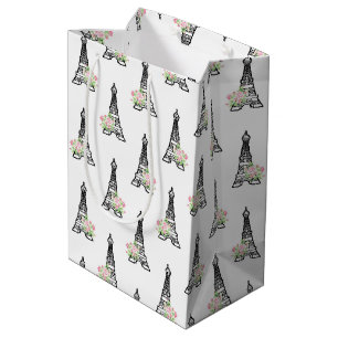 Shabby Chic Paris Medium Gift Bag