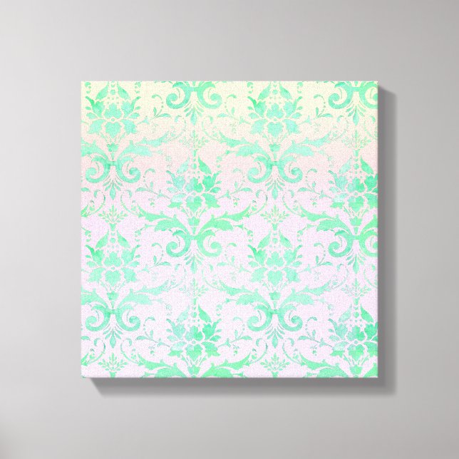 Shabby Chic Pastel Sunrise Canvas Wall Art (Front)