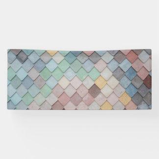 Shabby Chic Pastel Tiles Banner