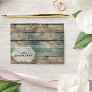 Shabby Chic Pastel Wood Envelope