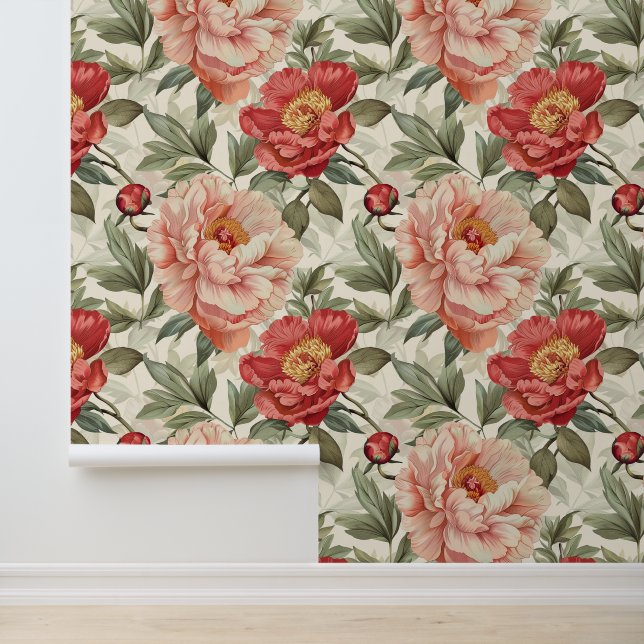 Shabby chic peony floral wall decor (Application)