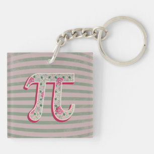 Shabby Chic Pi Day Key Ring