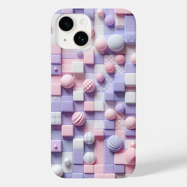 Shabby Chic Pink Floral Phone Case - Lavender  (Back)
