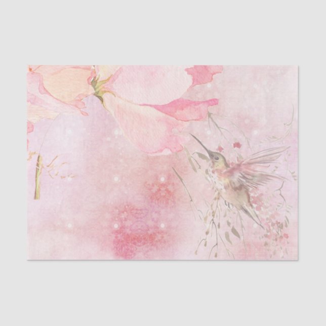 Shabby Chic Pink Series Design 15 Tissue Paper (Front)
