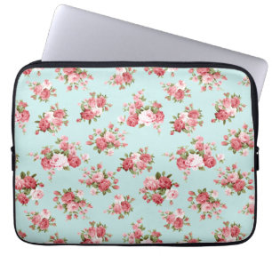 Shabby chic rose laptop sleeve