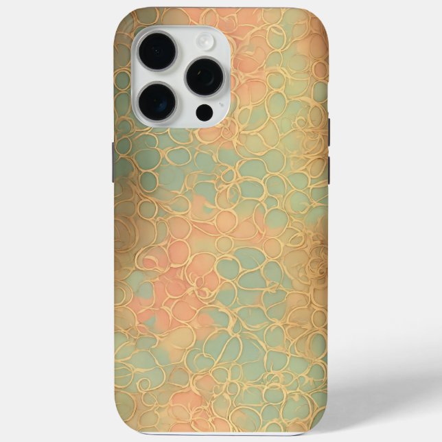 Shabby chic seamless wallpaper iPhone case (Back)