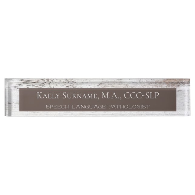 Shabby Chic SLP desk name plate (Front)