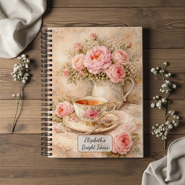 Shabby Chic Tea Cup Notebook (Creator Uploaded)