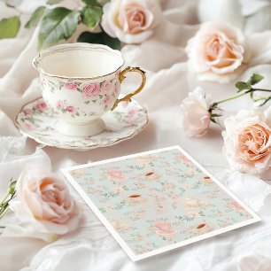 Shabby chic Tea Party Bridal Shower Napkin