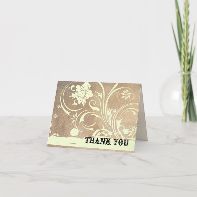 Shabby Chic Thank You Card (Front)