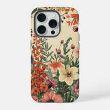Shabby chic vintage antique wildflower