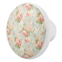 Shabby Chic Vintage Floral Victorian Pink Roses