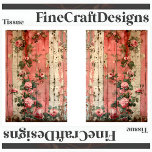 Shabby Chic Vintage Pink Roses Decoupage L&R 164 Tissue Paper<br><div class="desc">🖤 Enhance your decoupage projects with my Shabby Chic Vintage Roses Tissue. This tissue features a stunning design of vintage-style roses set against a distressed, aged painted wood background. The worn and weathered wooden planks, in soft tones of pink and cream, add a rustic charm, while the elegant script overlay...</div>