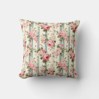 Shabby Chic Vintage Roses Cushion