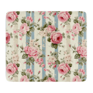 Shabby Chic Vintage Roses Cutting Board