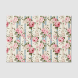 Shabby Chic Vintage Roses Tissue Paper