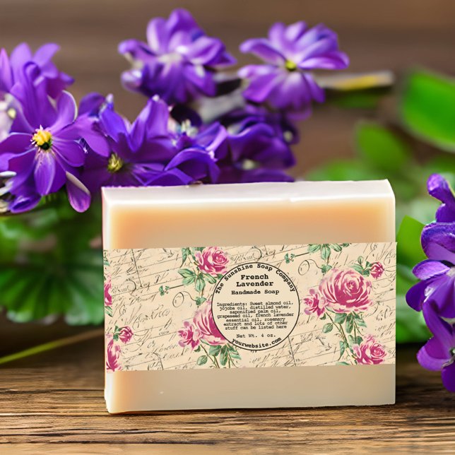 Shabby Chic Vintage Soap Band Invitation Belly Band (Creator Uploaded)