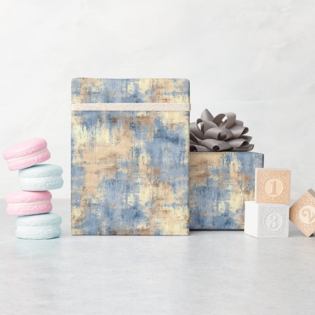 Shabby Chic Wall Pattern Wrapping Paper Roll (Baby Shower)