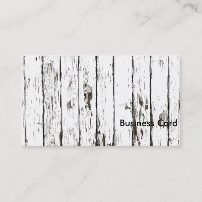 Shabby Chic Weathered Board Business Card (Front)