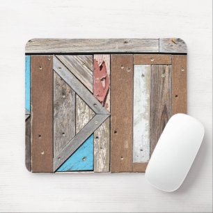 Shabby Chic Wood Abstract Mouse Pad