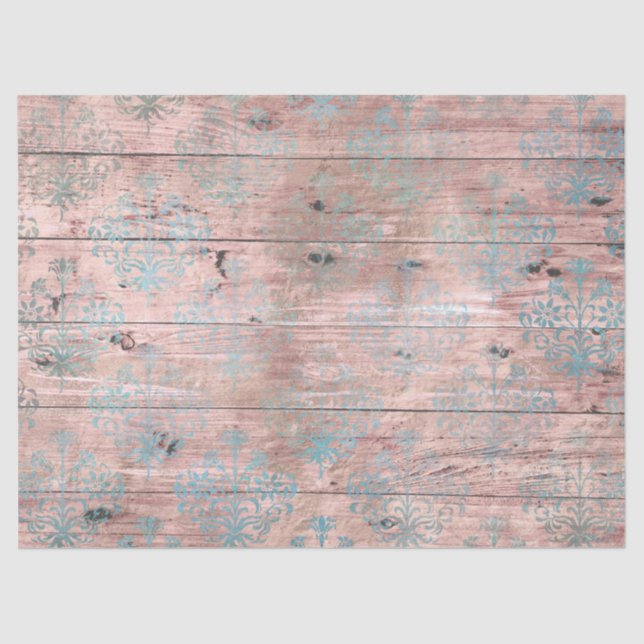 Shabby Chic Wood Series Design 14 Tissue Paper (Front)