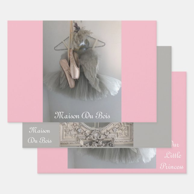 Shabby chic wrapping paper  (Set)