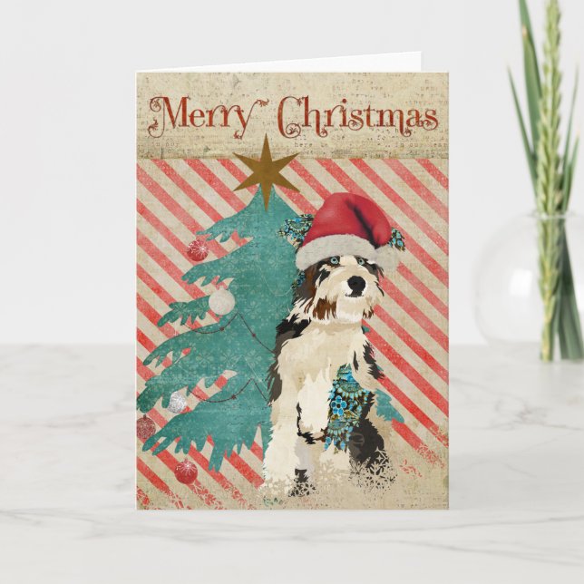 Shabby Dog Christmas Card (Front)