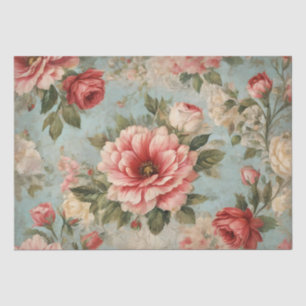 Shabby Floral Tissue Paper