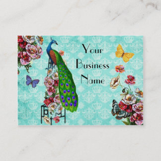 Shabby French Peacock Business Card