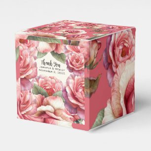 Shabby Pink Rose Favour Box