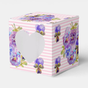 Shabby Pink Rose Floral Tea Party Purple Favour Bo Box