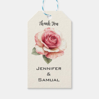 Shabby Pink Rose Gift Tags