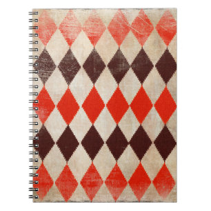 shabby rhombuses background notebook