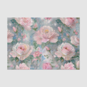 Shabby Rose Chic Floral Vintage  Tissue Paper