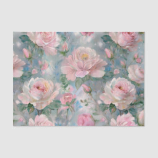 Shabby Rose Chic Floral Vintage Tissue Paper