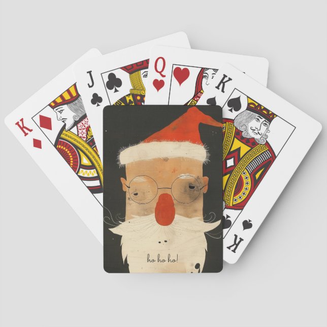 Shabby Santa Playing Cards (Back)