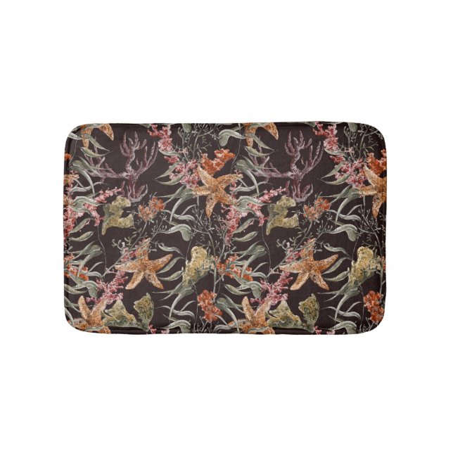 Shabby Sea Life Pattern Bath Mat (Front)