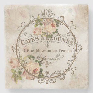 Shabby Vintage Roses4 - Coaster