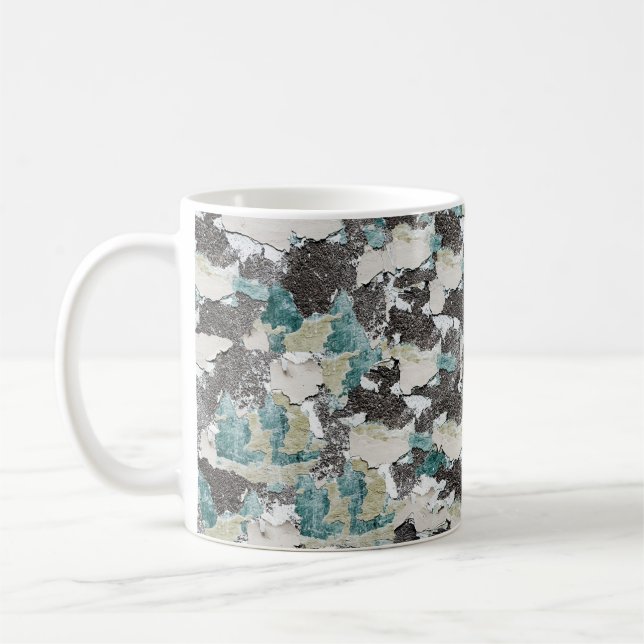 Shabby wall seamless texture backgroundart, paint, coffee mug (Left)