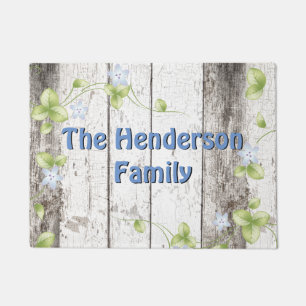 Shabby Wood Look Custom Door Mat