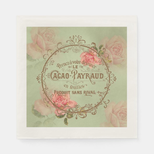 ShabbyVintageRoses3 - Paper Napkins (Front)