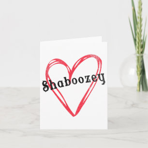 Shaboozey Heart T With First Name For Girls And Wo Card