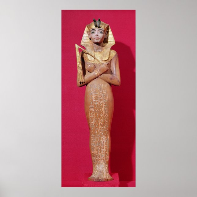 Shabti figure of king from Tomb of Tutankhamun Poster (Front)